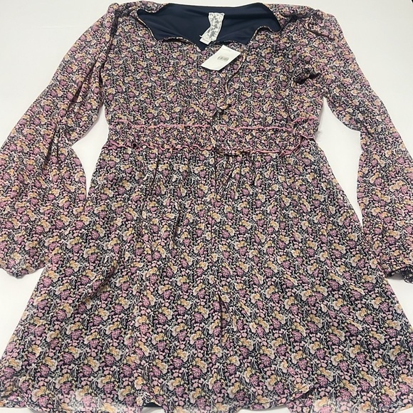 Sadie & Sage Floral Dress, navy multi size X Large Dry Goods. NWT - Picture 1 of 12